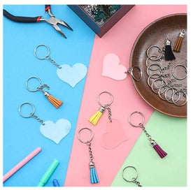 Listing 5 of 7 for Acrylic Heart Discs Keychain Blanks Vinyl Making Kit I1392MZ0