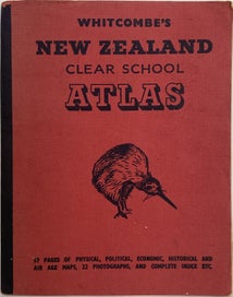 Listing 1 of 9 for Whitcombe's New Zealand Clear School Atlas 1956