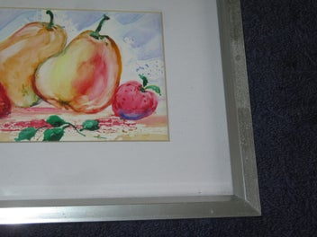 Listing 5 of 9 for Small Pears & Strawberries original painting PRICE REDUCED HEAPS