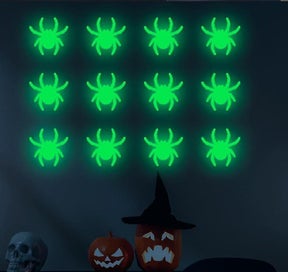Listing 2 of 5 for Halloween glow stickers are pasted on deep wall stickers