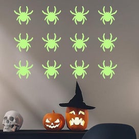 Listing 4 of 5 for Halloween glow stickers are pasted on deep wall stickers