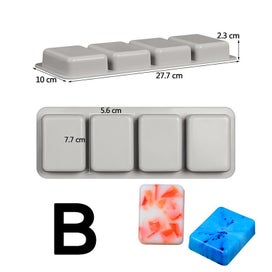 Listing 1 of 5 for DIY Silicone Soap Mold for Handmade Soap Making Forms 3D Soaps Mould
