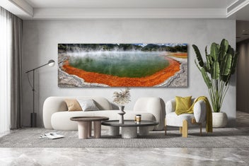 Listing 1 of 3 for Rokit Wall Art Waiotapu Champagne Pool Rotorua. Canvas Print