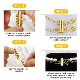 Listing 3 of 9 for Jewelry Necklace Strand Slide Clasps Lock Hook