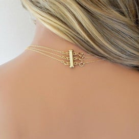 Listing 6 of 9 for Jewelry Necklace Strand Slide Clasps Lock Hook