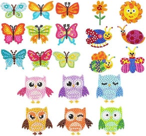 Listing 1 of 5 for 21pcs 5d Diamond Painting Stickers Kits For Kid-creatiee Diy Art Craft