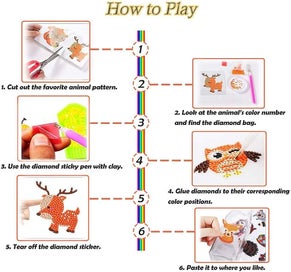 Listing 2 of 5 for 21pcs 5d Diamond Painting Stickers Kits For Kid-creatiee Diy Art Craft