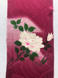 Listing 8 of 20 for Vintage Japanese Kimono Floral Silk Panel Fabric Piece