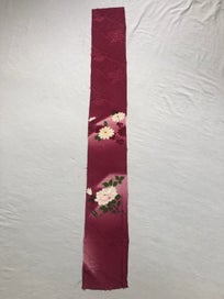 Listing 12 of 20 for Vintage Japanese Kimono Floral Silk Panel Fabric Piece