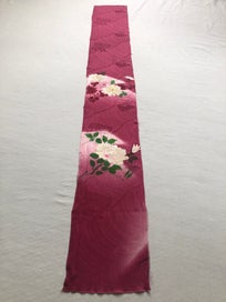 Listing 15 of 20 for Vintage Japanese Kimono Floral Silk Panel Fabric Piece