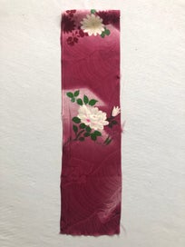 Listing 19 of 20 for Vintage Japanese Kimono Floral Silk Panel Fabric Piece