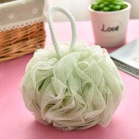 Listing 2 of 5 for Bath Shower Loofah Sponge With Lanyard Body Scrubber Exfoliator Shower Bath Ball