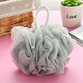 Listing 3 of 5 for Bath Shower Loofah Sponge With Lanyard Body Scrubber Exfoliator Shower Bath Ball