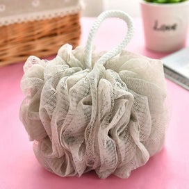 Listing 4 of 5 for Bath Shower Loofah Sponge With Lanyard Body Scrubber Exfoliator Shower Bath Ball