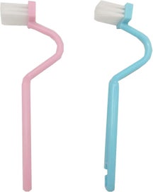 Listing 2 of 4 for 4 Pieces Portable Toilet Brush Bathroom Scrubber Light Color Home Shower Room V-