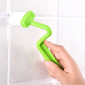 Listing 4 of 4 for 4 Pieces Portable Toilet Brush Bathroom Scrubber Light Color Home Shower Room V-