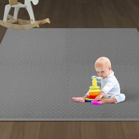 Listing 8 of 8 for Kids Play Mat Floor Baby Crawling Mats Foldable Waterproof Carpet Grey