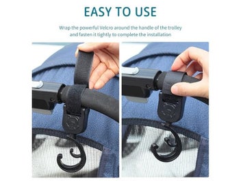 Listing 8 of 13 for 2 PCS Cartoon Stroller Accessories Degree Large Hook Umbrella Car Hook And Loop