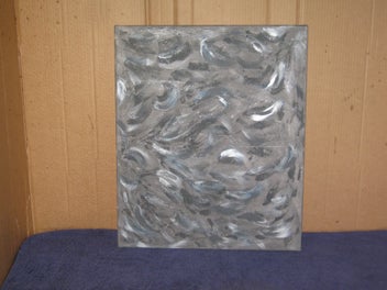 Listing 3 of 9 for N Wilson - Abstract Scene - Very Textured - On Canvas - Original painting