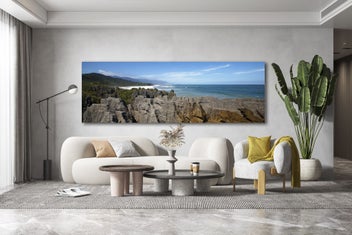 Listing 1 of 3 for Rokit Wall Art. Punakaiki Pancake rocks . Large Canvas print
