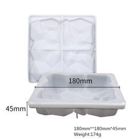 Listing 2 of 5 for 3D square cake mold silicone mold baking tray chocolate tool decoration