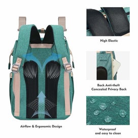 Listing 6 of 18 for Baby Cot Travel Bassinet Nappy Bag Backpack E0414GN0