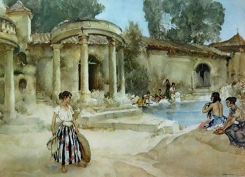 Listing 1 of 7 for SIR WILLIAM RUSSELL FLINT, "AN AWKWARD ENCOUNTER" ARTISTS SIGNED PROOF