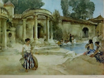 Listing 3 of 7 for SIR WILLIAM RUSSELL FLINT, "AN AWKWARD ENCOUNTER" ARTISTS SIGNED PROOF