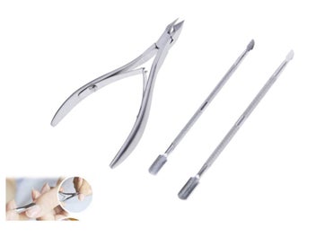 Listing 1 of 1 for 3pcs Nail Art Cuticle Cutter Manicure Pedicure kit