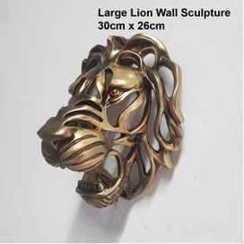 Listing 6 of 10 for Guardian Lion King Statue Wall Hanging Sculpture *Local Buy*