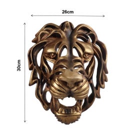 Listing 7 of 10 for Guardian Lion King Statue Wall Hanging Sculpture *Local Buy*