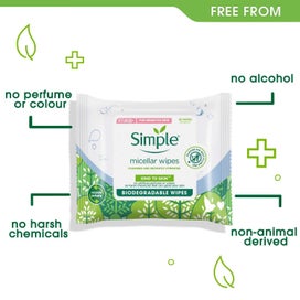 Listing 2 of 5 for 1 Pack of 20 Simple Micellar Wipes For Sensitive Skin