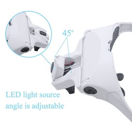 Listing 3 of 9 for Magnifying Glass Hands Free Head Mount with Light
