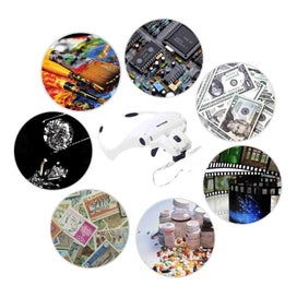 Listing 9 of 9 for Magnifying Glass Hands Free Head Mount with Light