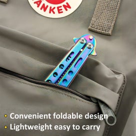 Listing 4 of 7 for 1PCS Foldable Comb Stainless Steel Butterfly Knife Comb Beard