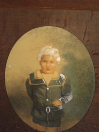 Listing 5 of 20 for 1920 ? Len Scully Dimond & Hart ?? Antique Photo Hand Coloured - Solid Oak Frame