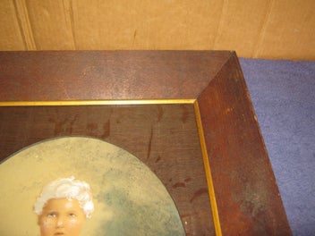 Listing 10 of 20 for 1920 ? Len Scully Dimond & Hart ?? Antique Photo Hand Coloured - Solid Oak Frame