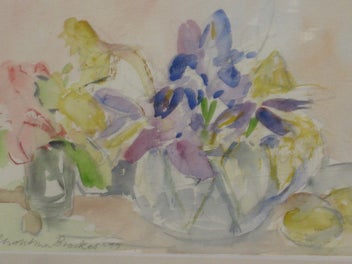 Listing 6 of 12 for Christina Brookes - Flowers In A Vase - Watercolour Still Life Original Painting
