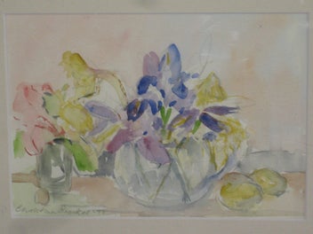 Listing 5 of 12 for Christina Brookes - Flowers In A Vase - Watercolour Still Life Original Painting