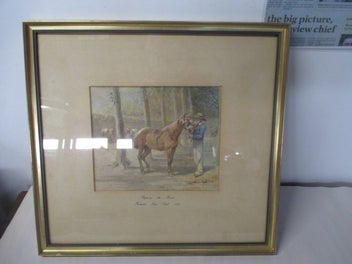 Listing 2 of 4 for HORSE ANTIQUE PAINTING .1873 FJ SKILL (RI,ANWS + NWS)