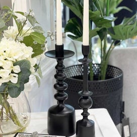 Listing 2 of 3 for Flair Decor Black Candle Holder 11x35cm