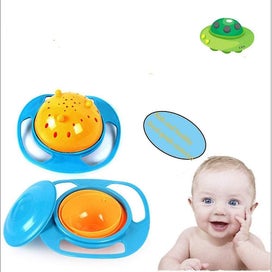 Listing 4 of 5 for Baby Food Grade Anti-Spill Bowl with Lid - Rotatable Gyroscope Shape, Prevents F