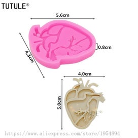 Listing 2 of 6 for 2pcs silicone mold Halloween chocolate mold polymer keychain necklace mold