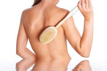 Listing 4 of 5 for Body Brush & Massage Brush - Dry Brush For Massage With Natural Boar Bristles An