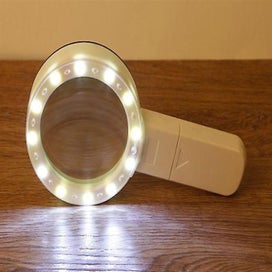 Listing 5 of 5 for Magnifying Glass With Light,handheld Large Magnifying Glass 12 Led Illuminated L