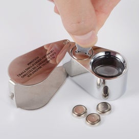 Listing 4 of 4 for 40x Led Illuminated Jeweler Loupe, Wide Range Scope, Eye Magnifying Glass, Good