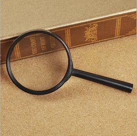 Listing 3 of 5 for Magnifying Glass 5x Magnification Handheld Magnifying Glass 7.5 Cm Black Magnify