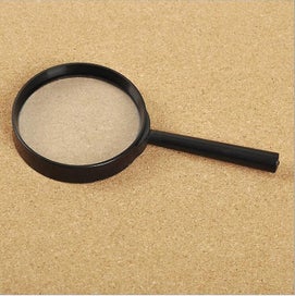 Listing 4 of 5 for Magnifying Glass 5x Magnification Handheld Magnifying Glass 7.5 Cm Black Magnify