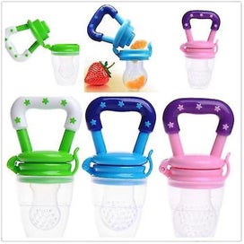 Listing 2 of 5 for Baby Fruit Feeder Pacifier 3-Pack - Fresh Food Feeder - Silicone Nipple Teething