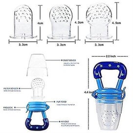 Listing 3 of 5 for Baby Fruit Feeder Pacifier 3-Pack - Fresh Food Feeder - Silicone Nipple Teething